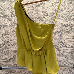 Envy Lime One-Shoulder Blouse